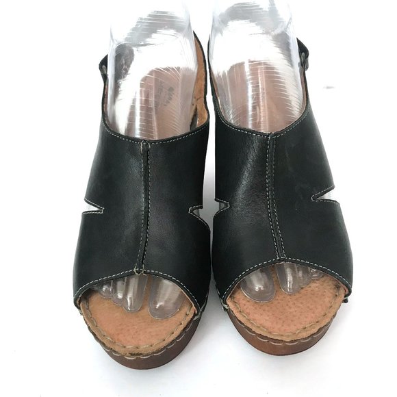 SPRING STEP Sling Back Open Toe Wedges - Picture 3 of 8